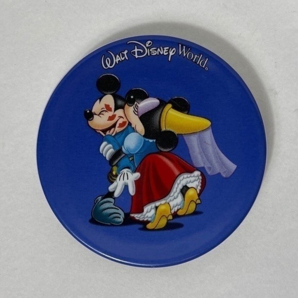 Walt Disney World Mickey and Minnie Mini Plate Hanging Ornament 3"